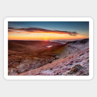 Upper Neuadd Reservoir, Brecon Beacons National Park, Wales Sticker